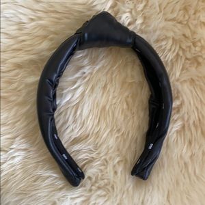 Lele Sadoughi Top Knot Headband Faux Leather